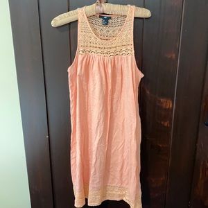 Lightweight peach summer dress